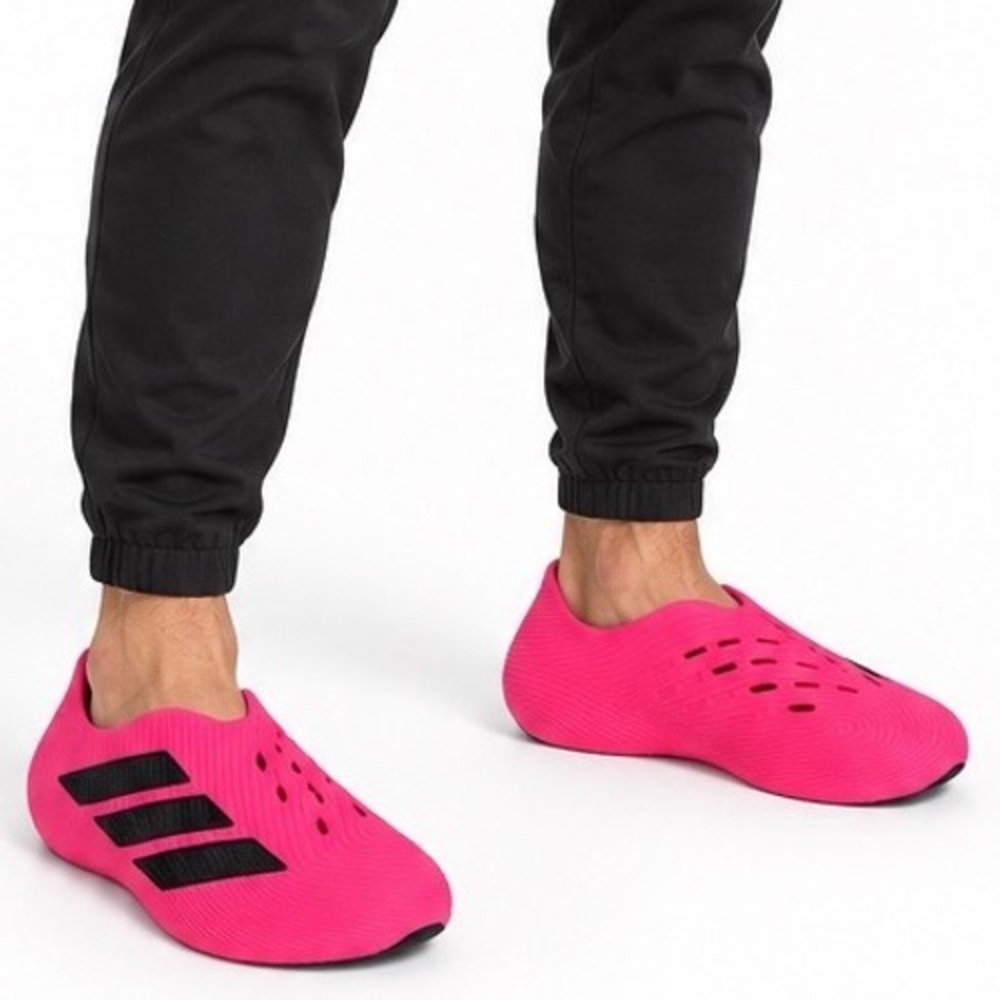 Adidas Purechill Solar Pink Black Mens Slip On Shoes KI0065 9 NEW Luxury 116-09